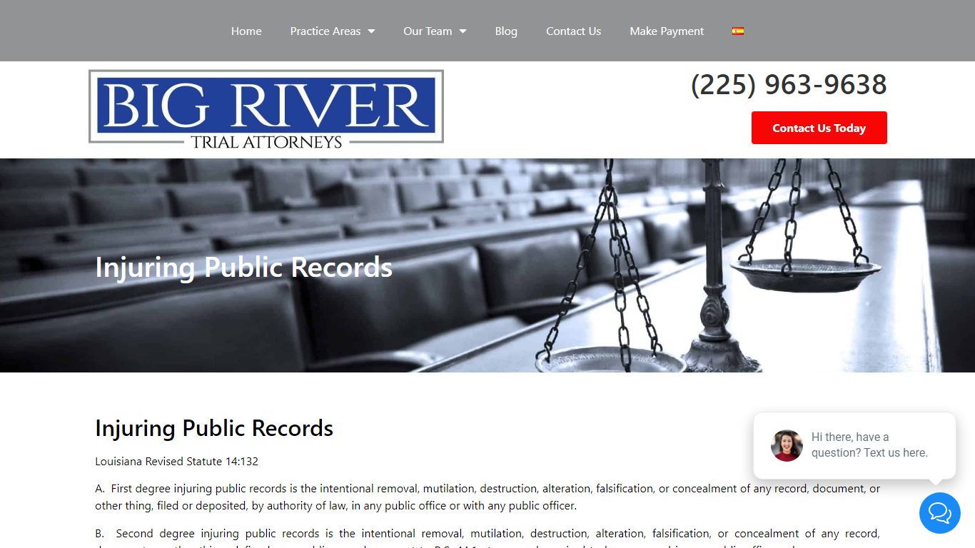 Injuring Public Records - Rusty Messer and Associates